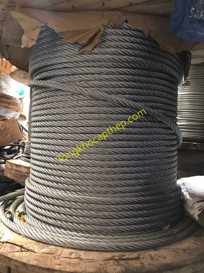 Cáp Thép Mạ Kẽm D16